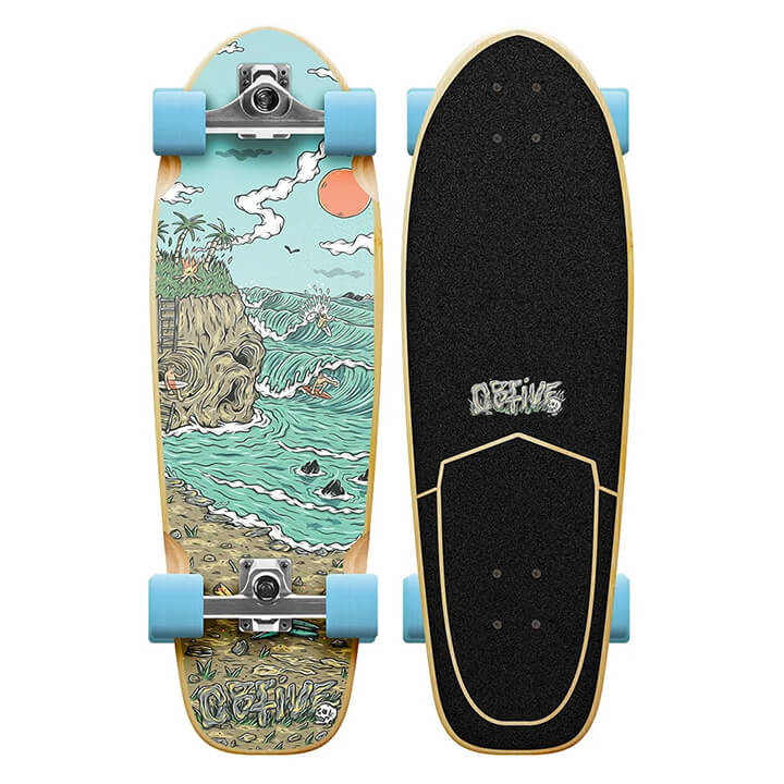 Obfive Grom's Skull Island Surf Skate